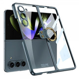GKK Samsung Galaxy Z Fold 5 Cover Fingerring Grøn
