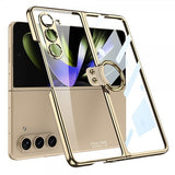 GKK Samsung Galaxy Z Fold 5 Cover Fingerring Guld