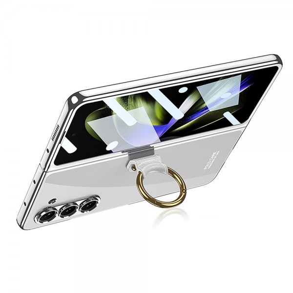 GKK Samsung Galaxy Z Fold 5 Cover Fingerring Sølv