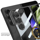 GKK Samsung Galaxy Z Fold 5 Cover Fingerring Sølv