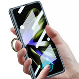 GKK Samsung Galaxy Z Fold 5 Cover Fingerring Sølv