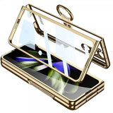 GKK Samsung Galaxy Z Fold 5 Cover Fingerring Sølv