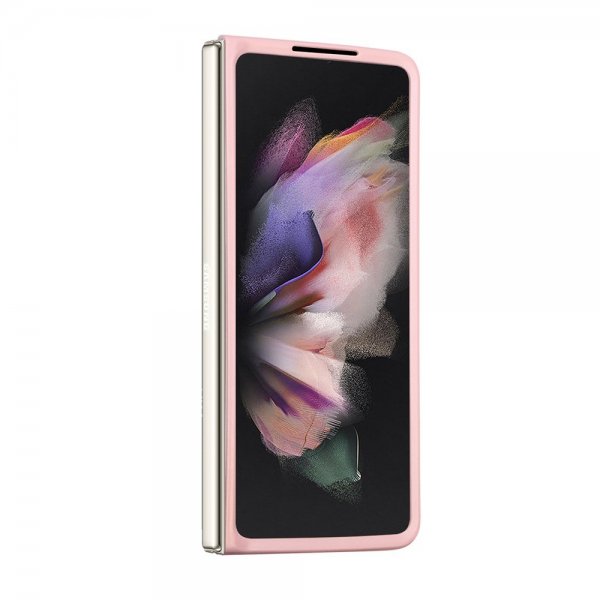 Guess Samsung Galaxy Z Fold 5 Cover Glitter Flakes Metal Logo Rosa