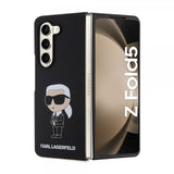 Karl Lagerfeld Samsung Galaxy Z Fold 5 Cover Ikonik Metal Pin Sort