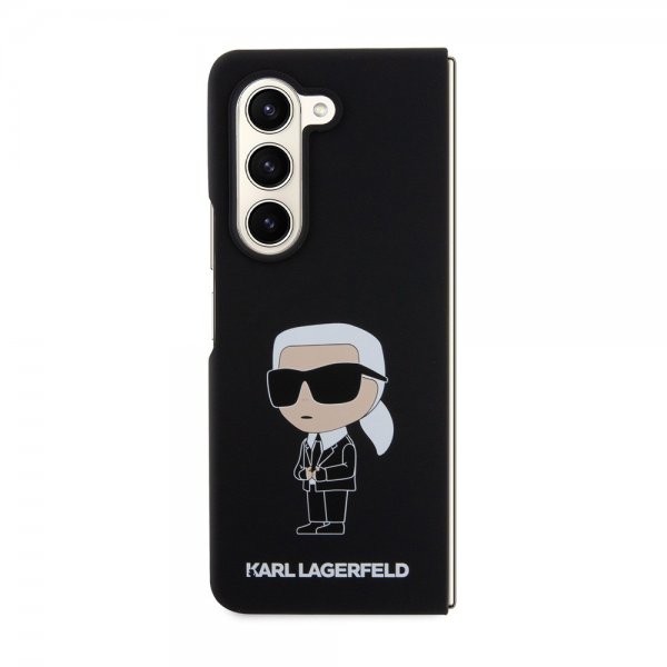 Karl Lagerfeld Samsung Galaxy Z Fold 5 Cover Ikonik Metal Pin Sort