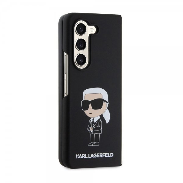 Karl Lagerfeld Samsung Galaxy Z Fold 5 Cover Ikonik Metal Pin Sort