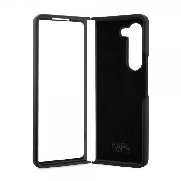 Karl Lagerfeld Samsung Galaxy Z Fold 5 Cover Ikonik Metal Pin Sort