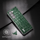 ABEEL Samsung Galaxy Z Fold 5 Cover Krokodilletekstur Grøn