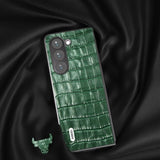 ABEEL Samsung Galaxy Z Fold 5 Cover Krokodilletekstur Grøn