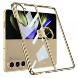 GKK Samsung Galaxy Z Fold 5 Cover med Ringholder Guld