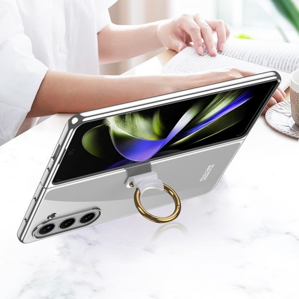 GKK Samsung Galaxy Z Fold 5 Cover med Ringholder Guld