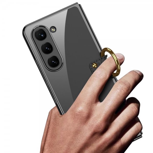GKK Samsung Galaxy Z Fold 5 Cover med Ringholder Klar