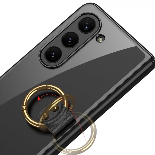 GKK Samsung Galaxy Z Fold 5 Cover med Ringholder Klar