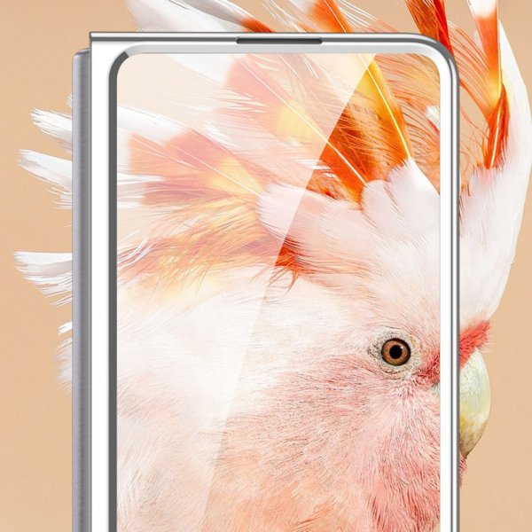 GKK Samsung Galaxy Z Fold 5 Cover Forgyldt Kant Grøn