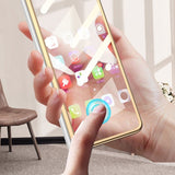 GKK Samsung Galaxy Z Fold 5 Cover Forgyldt Kant Kulfiber Sort