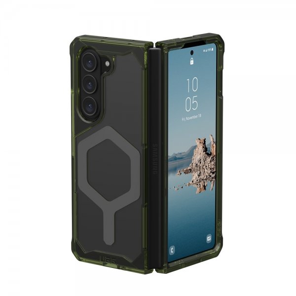 Urban Armor Gear (UAG) Samsung Galaxy Z Fold 5 Cover Plyo Pro MagSafe Olive/Space Grey