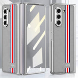 GKK Samsung Galaxy Z Fold 5 Cover Stribet Grå