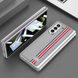 GKK Samsung Galaxy Z Fold 5 Cover Stribet Grå