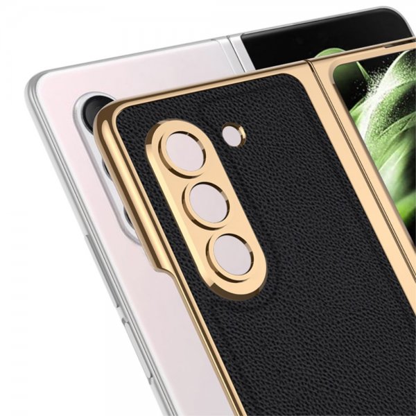 GKK Samsung Galaxy Z Fold 5 Cover Stribet Grå