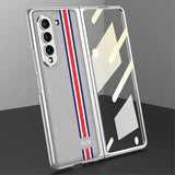 GKK Samsung Galaxy Z Fold 5 Cover Stribet Hvid