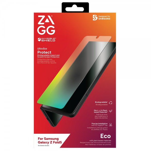 ZAGG InvisibleShield Samsung Galaxy Z Fold 5 Skærmbeskyttelse Ultra Eco