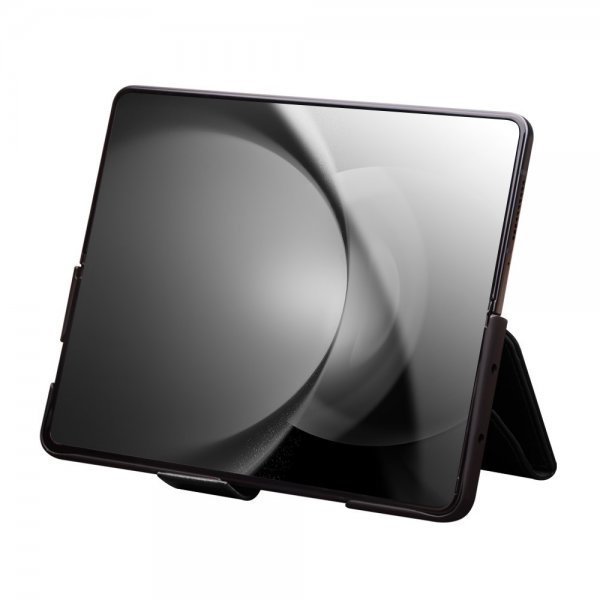 Qialino Samsung Galaxy Z Fold 6 Etui Ægte Læder Sort