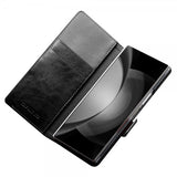 Qialino Samsung Galaxy Z Fold 6 Etui Ægte Læder Sort