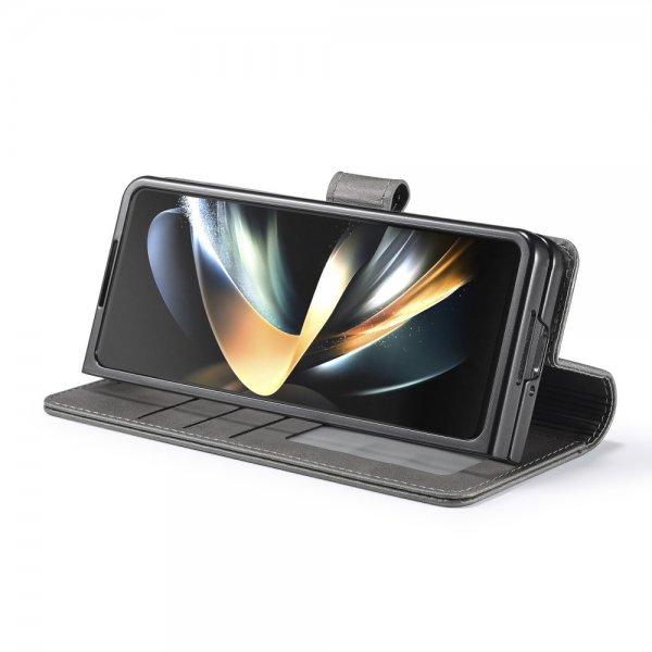 Lc.Imeeke Samsung Galaxy Z Fold 6 Etui med Kortlomme Standerfunktion Grå