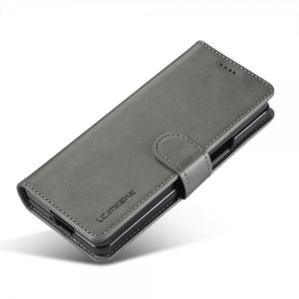 Lc.Imeeke Samsung Galaxy Z Fold 6 Etui med Kortlomme Standerfunktion Grå