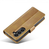 Lc.Imeeke Samsung Galaxy Z Fold 6 Etui med kortlomme og stativfunktion, lysebrun