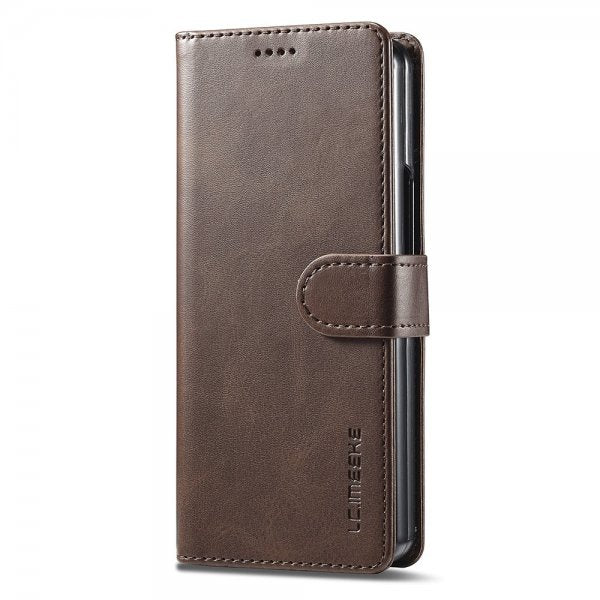Lc.Imeeke Samsung Galaxy Z Fold 6 Etui med Kortlomme Kickstand-funktion Mørkebrun