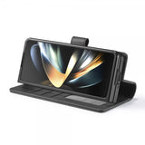 Lc.Imeeke Samsung Galaxy Z Fold 6 Etui med Kortlomme Standerfunktion Sort