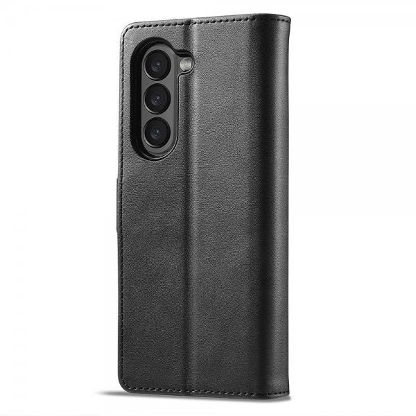 Lc.Imeeke Samsung Galaxy Z Fold 6 Etui med Kortlomme Standerfunktion Sort