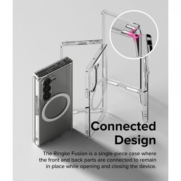 Ringke Samsung Galaxy Z Fold 6 Cover Fusion Magnetic Transparent