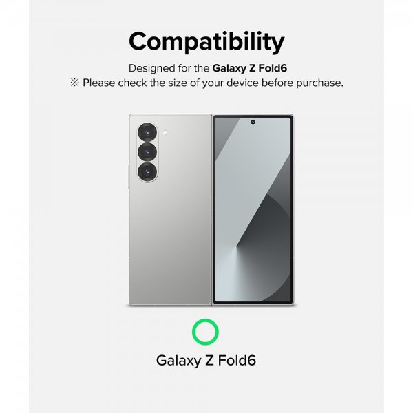 Ringke Samsung Galaxy Z Fold 6 Skærmbeskytter Cover Display Protector Glass 2-pak