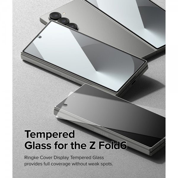 Ringke Samsung Galaxy Z Fold 6 Skærmbeskytter Cover Display Protector Glass 2-pak
