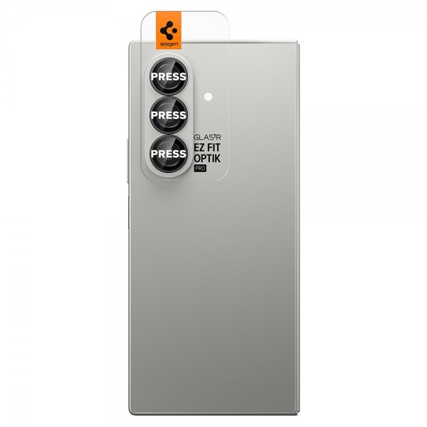 Spigen Samsung Galaxy Z Fold 7 Kamerabeskyttelse GLAS.tR EZ Fit Optik Pro 2-pak Sort