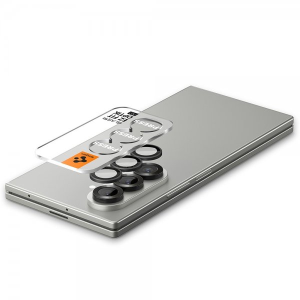 Spigen Samsung Galaxy Z Fold 7 Kamerabeskyttelse GLAS.tR EZ Fit Optik Pro 2-pak Sort