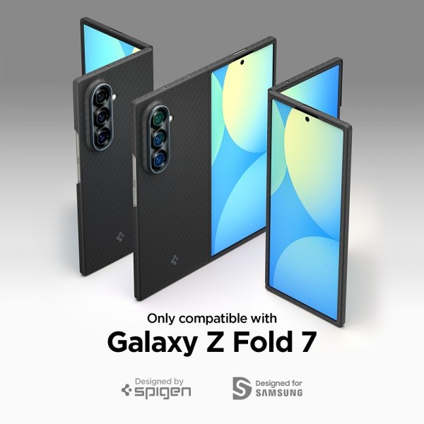 Spigen Samsung Galaxy Z Fold 7 Cover Air Skin Aramid Sort