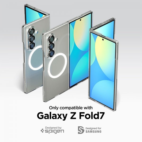 Spigen Samsung Galaxy Z Fold 7 Cover Air Skin MagFit Klar Hvid
