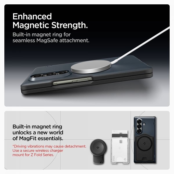 Spigen Samsung Galaxy Z Fold 7 Cover Slim Armor Pro MagFit Metal Slate