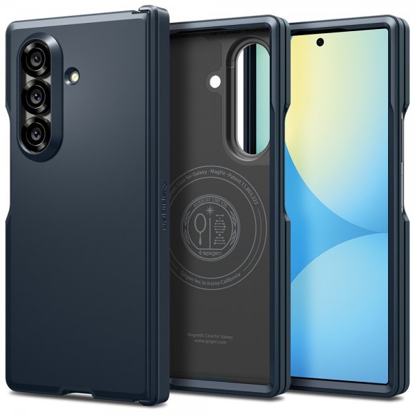 Spigen Samsung Galaxy Z Fold 7 Cover Tough Armor Pro MagFit Metal Slate
