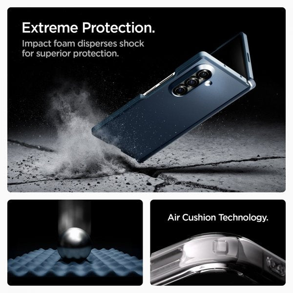 Spigen Samsung Galaxy Z Fold 7 Cover Tough Armor Pro MagFit Metal Slate