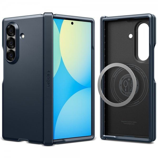 Spigen Samsung Galaxy Z Fold 7 Cover Tough Armor Pro MagFit Metal Slate