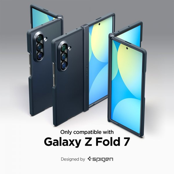 Spigen Samsung Galaxy Z Fold 7 Cover Tough Armor Pro MagFit Metal Slate