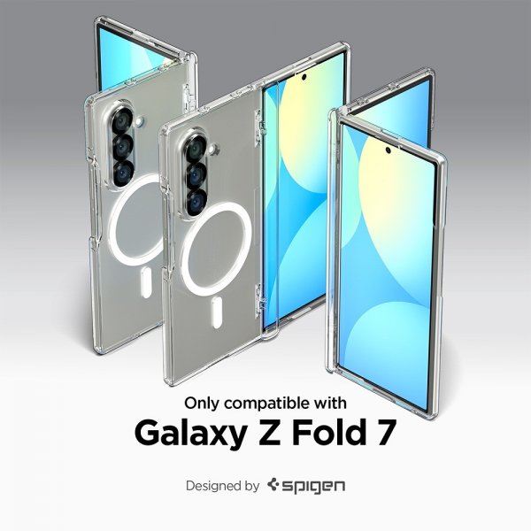 Spigen Samsung Galaxy Z Fold 7 Cover Ultra Hybrid Pro MagFit Clear White