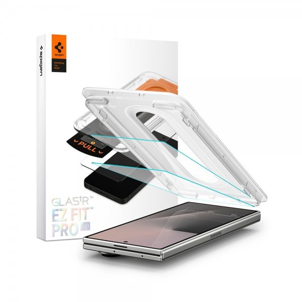 Spigen Samsung Galaxy Z Fold 7 Skærmbeskytter GLAS.tR EZ Fit Pro 2-pak