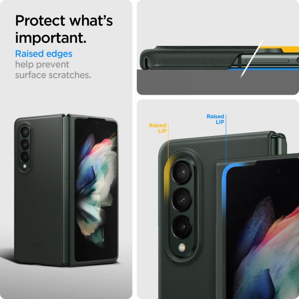 Spigen Samsung Galaxy Z Fold3 Cover Enzo Classic Green