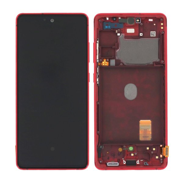 Samsung S20 FE 4G Skærm med LCD Display Original - Rød