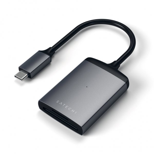 Satechi USB-C UHS-II hukommelseskortlæser Space Gray